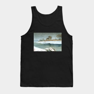 Snow at Koshigaya by Kawase Hasui Tank Top